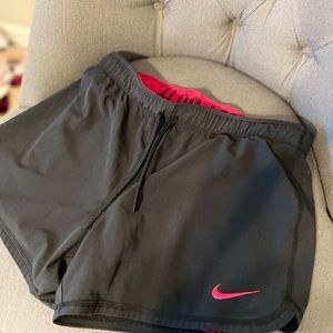 Black and red Nike athletic shorts